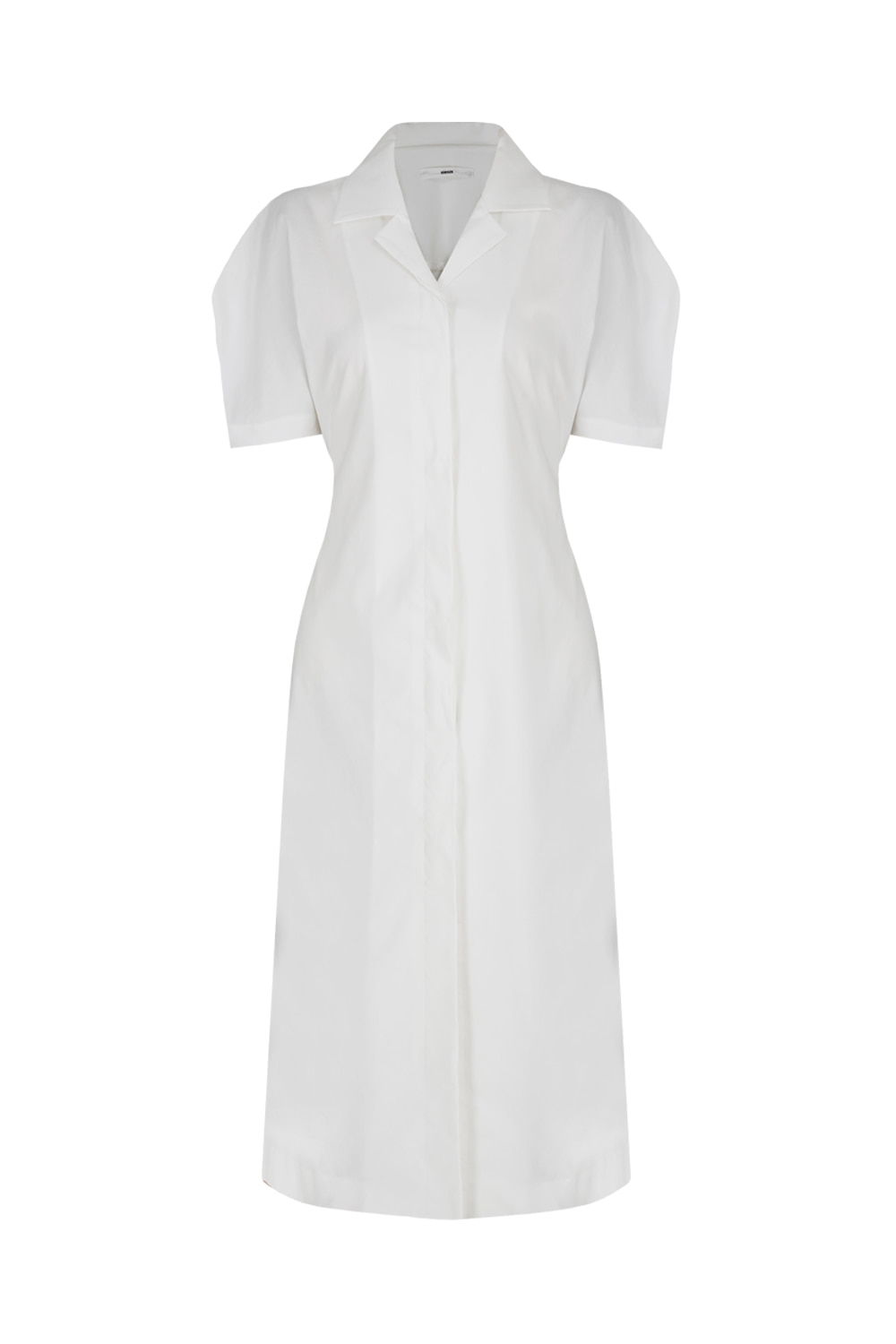 Dolman sleeve shirt dress_White