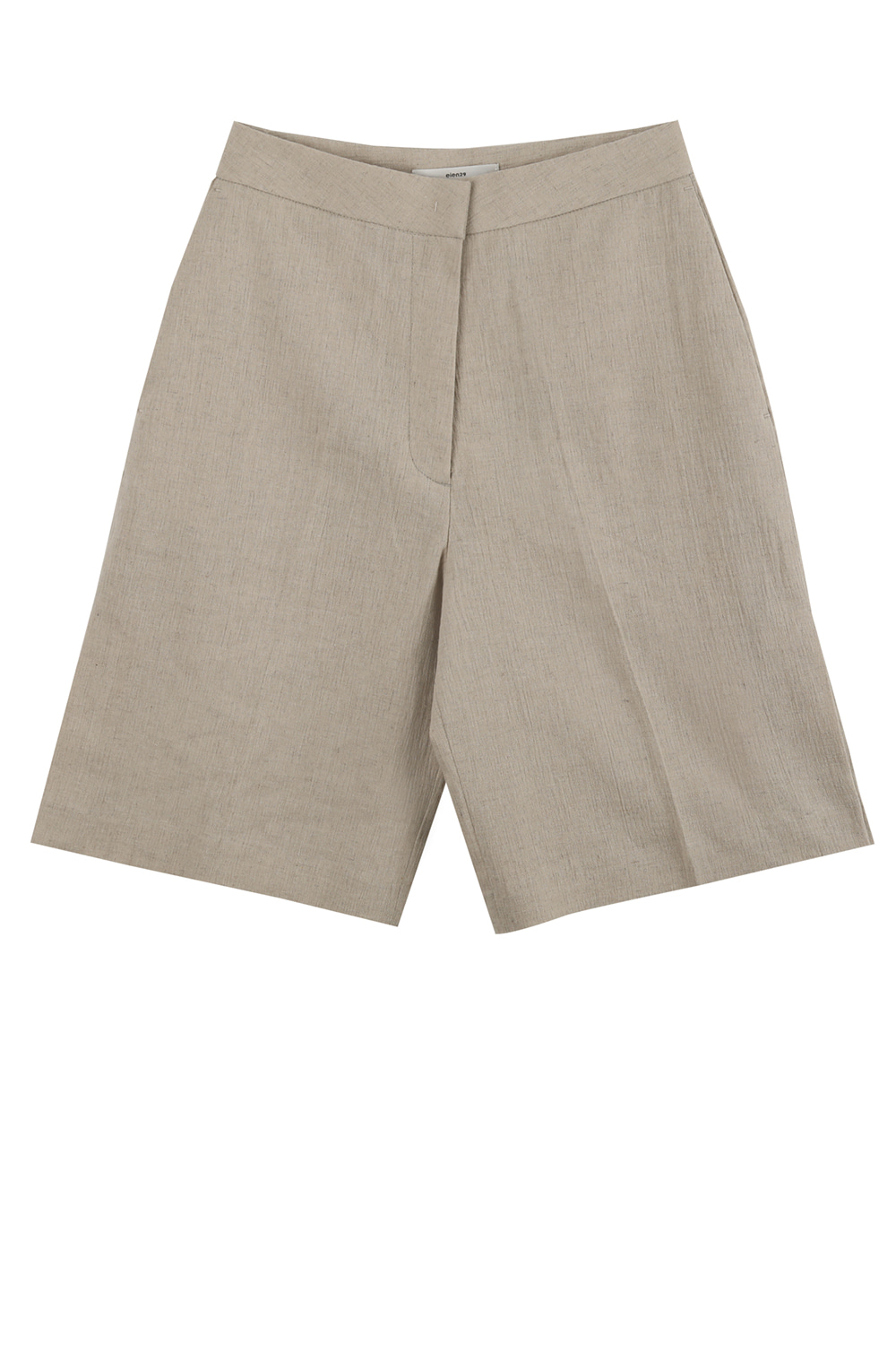 Linen side fold pants_Oatmeal