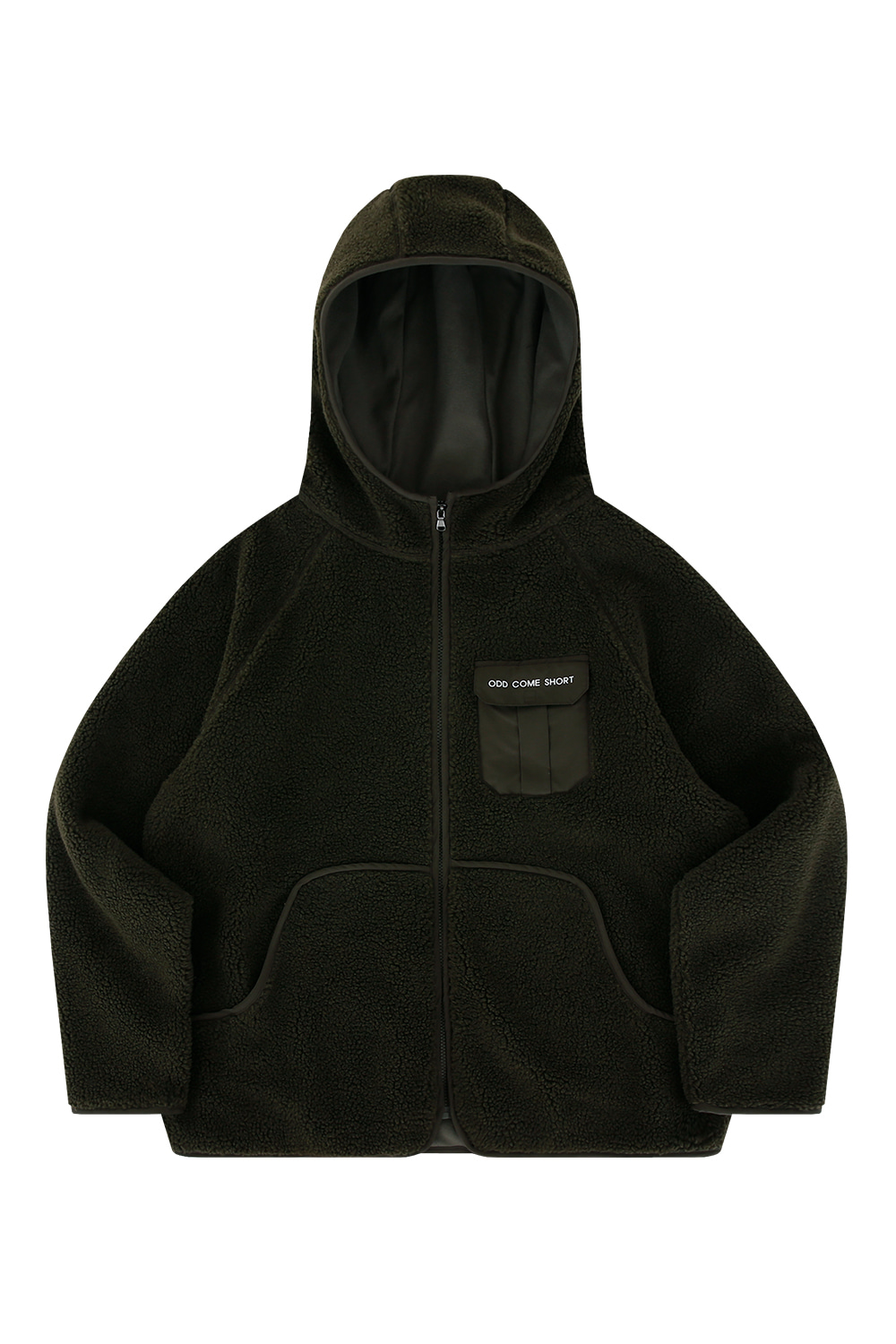 Controller fleece zip-up jacket_Khaki