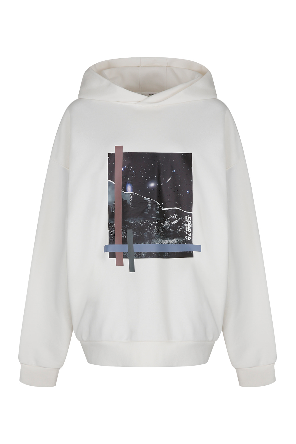 Dystopia print hoodie_White