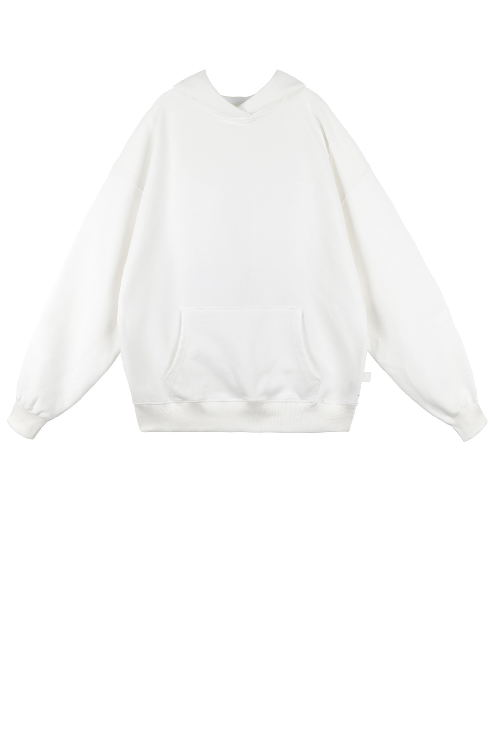Overlap hoodie sweatshirt_Ivory