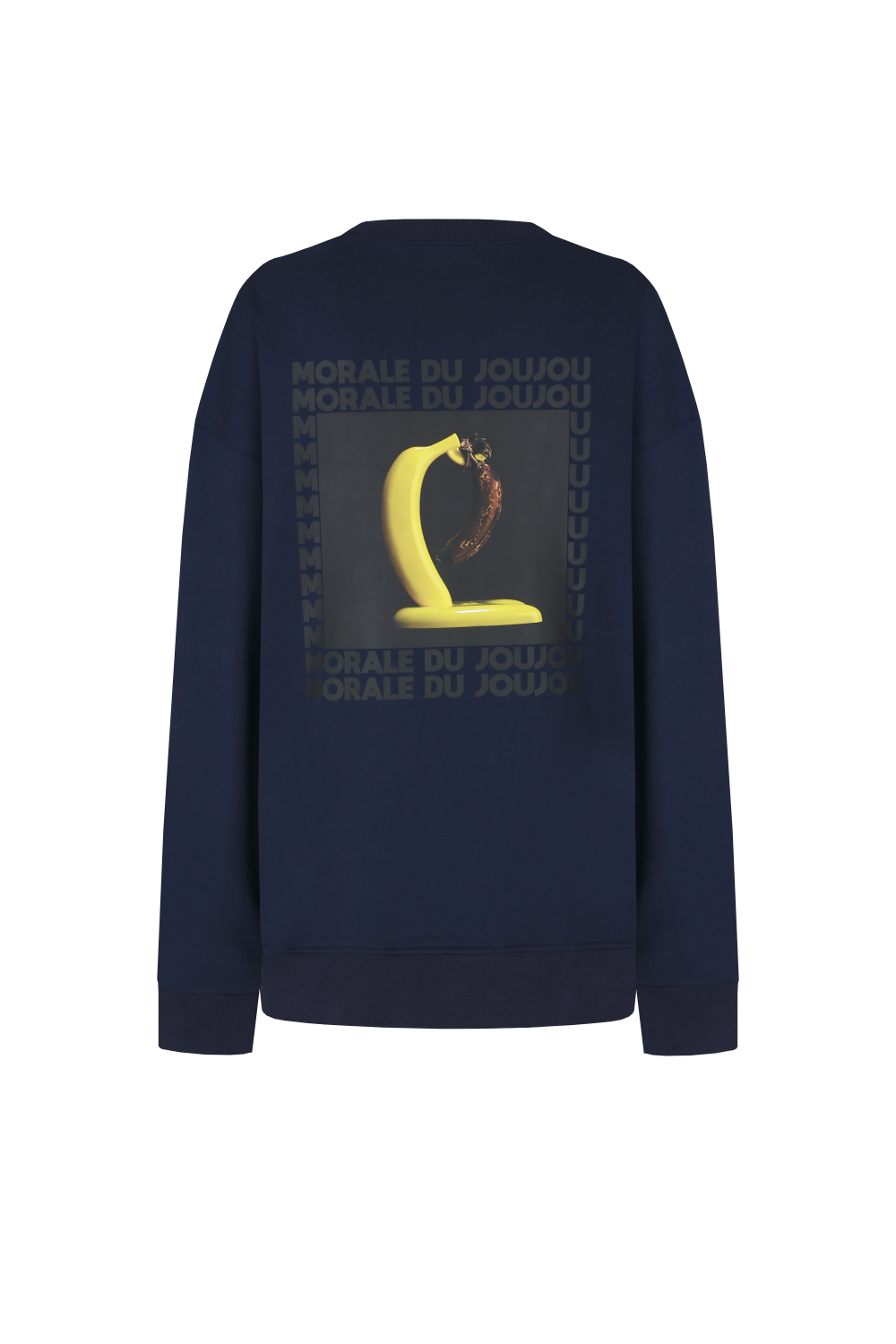 Banana print sweatshirts_Navy